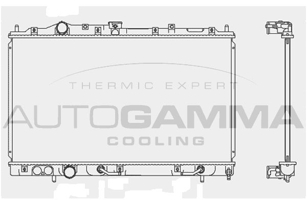 103958 AUTOGAMMA Радиатор, охлаждение двигателя