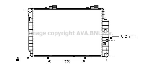 MS2235 AVA QUALITY COOLING Радиатор, охлаждение двигателя