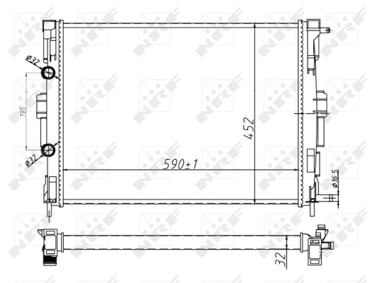 WG1723290 WILMINK GROUP Радиатор, охлаждение двигателя