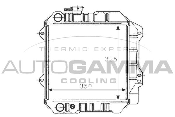 101026 AUTOGAMMA Радиатор, охлаждение двигателя