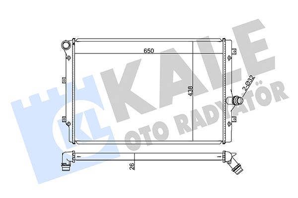 353000 KALE OTO RADYATÖR Радиатор, охлаждение двигателя