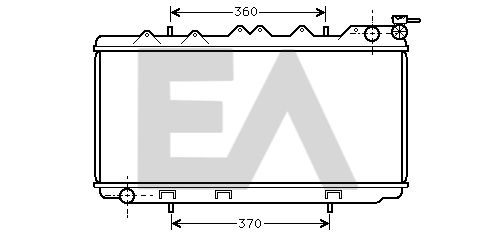 31R18047 EACLIMA Радиатор, охлаждение двигателя