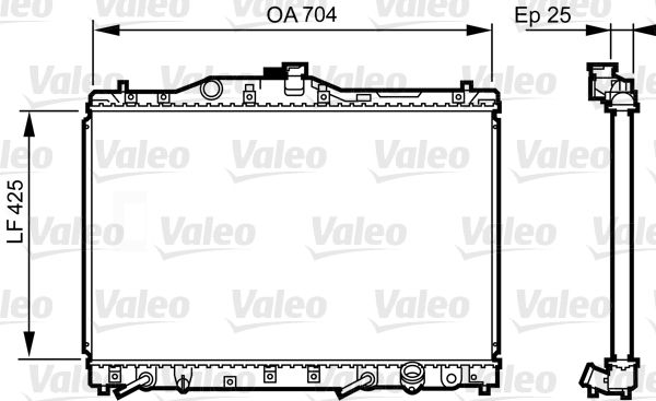 731629 VALEO Радиатор, охлаждение двигателя