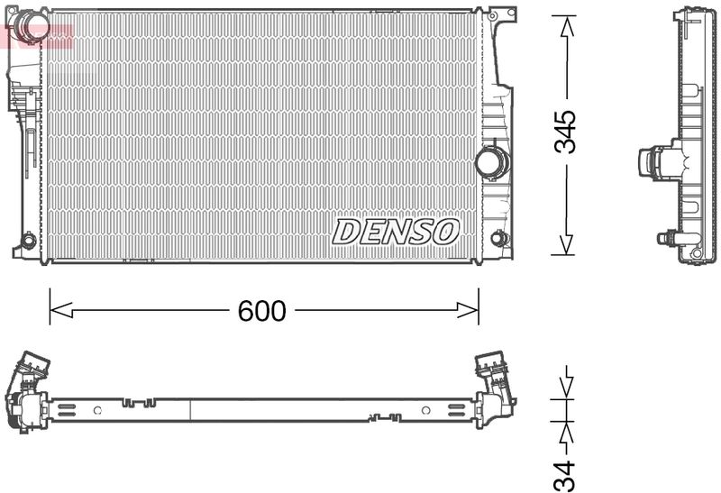 DRM05004 DENSO Радиатор, охлаждение двигателя