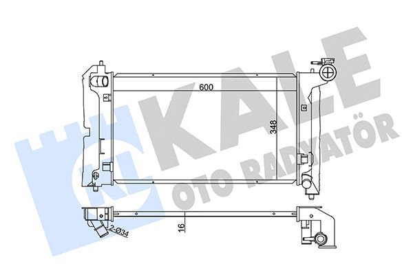 366200 KALE OTO RADYATÖR Радиатор, охлаждение двигателя