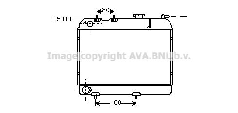 RT2006 AVA QUALITY COOLING Радиатор, охлаждение двигателя