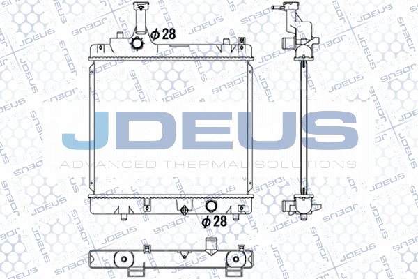 042M24 JDEUS Радиатор, охлаждение двигателя
