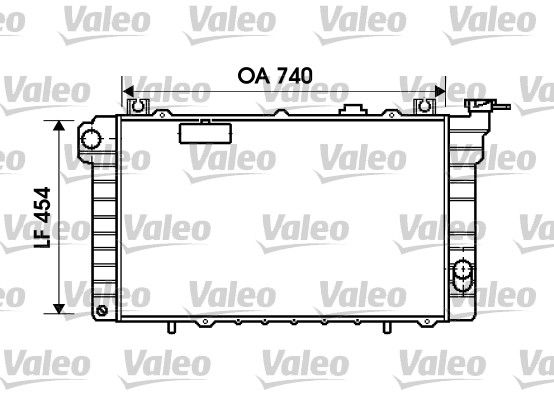 734819 VALEO Радиатор, охлаждение двигателя