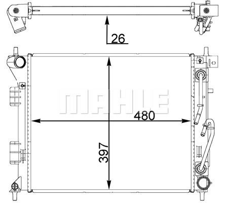 WG2182597 WILMINK GROUP Радиатор, охлаждение двигателя