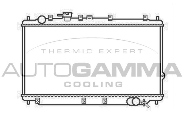 104146 AUTOGAMMA Радиатор, охлаждение двигателя