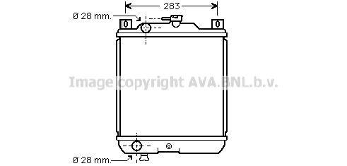 SZ2020 AVA QUALITY COOLING Радиатор, охлаждение двигателя