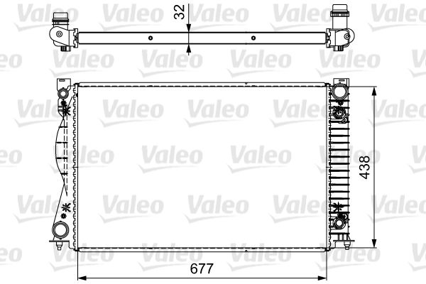 735032 VALEO Радиатор, охлаждение двигателя