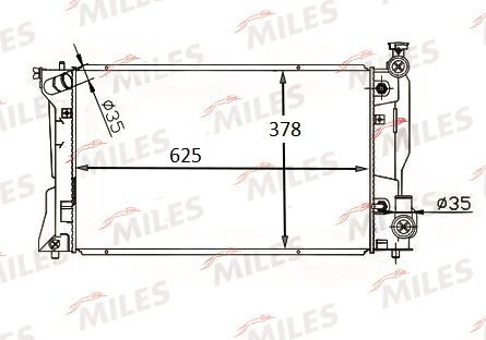 ACRB191 MILES Радиатор, охлаждение двигателя