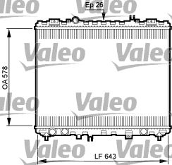 735506 VALEO Радиатор, охлаждение двигателя