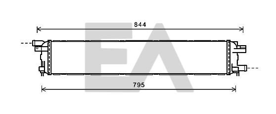 31R02008 EACLIMA Радиатор, охлаждение двигателя