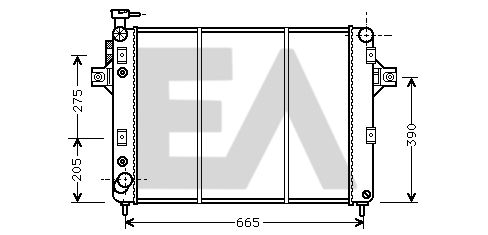 31R33009 EACLIMA Радиатор, охлаждение двигателя