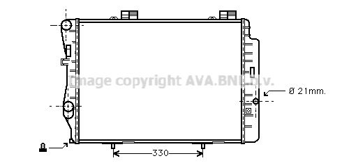 MS2212 AVA QUALITY COOLING Радиатор, охлаждение двигателя