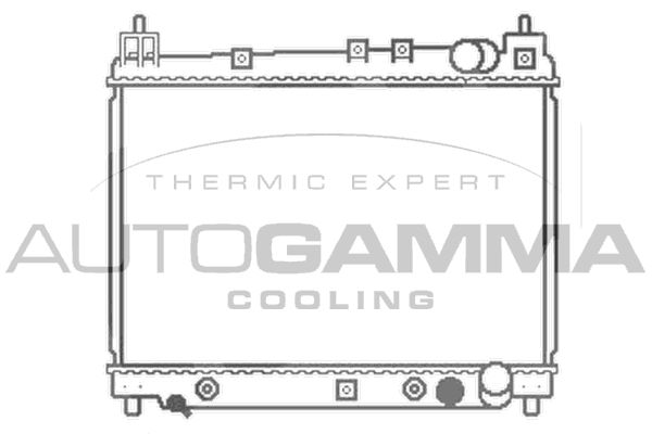 102957 AUTOGAMMA Радиатор, охлаждение двигателя
