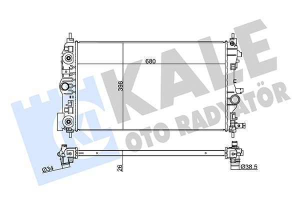 349300 KALE OTO RADYATÖR Радиатор, охлаждение двигателя