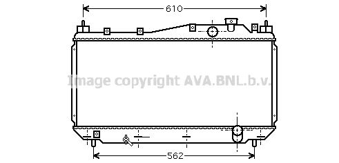 HD2113 AVA QUALITY COOLING Радиатор, охлаждение двигателя