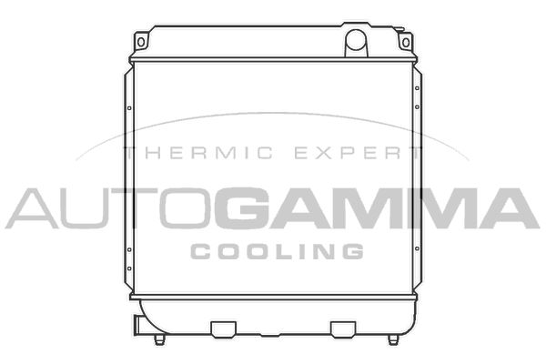 100083 AUTOGAMMA Радиатор, охлаждение двигателя