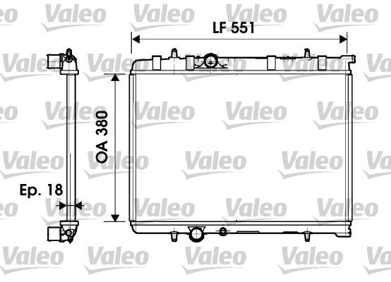 734346 VALEO Радиатор, охлаждение двигателя