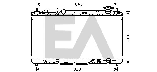 31R71232 EACLIMA Радиатор, охлаждение двигателя