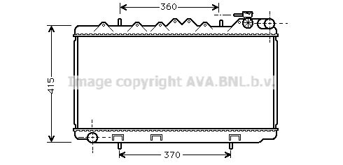 DN2092 PRASCO Радиатор, охлаждение двигателя