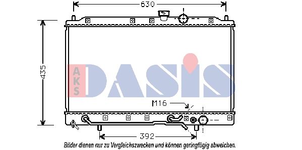 140054N AKS DASIS Радиатор, охлаждение двигателя