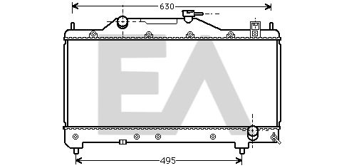 31R71135 EACLIMA Радиатор, охлаждение двигателя