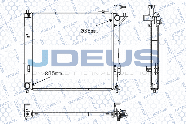 M0540270 JDEUS Радиатор, охлаждение двигателя