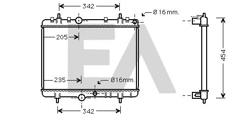 31R55105 EACLIMA Радиатор, охлаждение двигателя