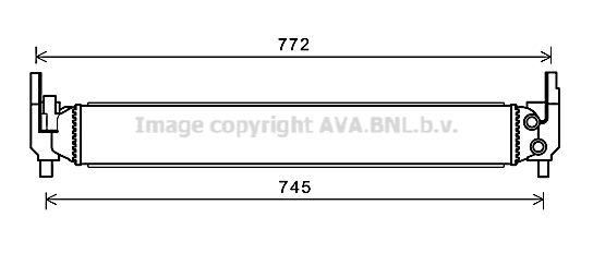 AIA2346 AVA QUALITY COOLING Радиатор, охлаждение двигателя