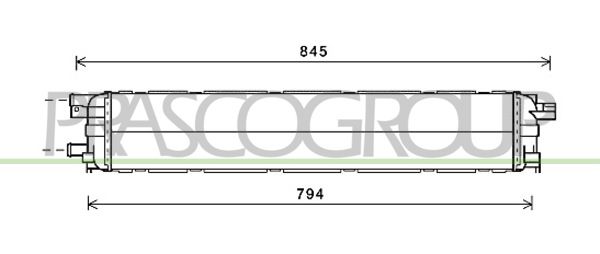 AD024R017 PRASCO Радиатор, охлаждение двигателя