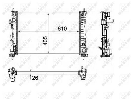 WG1723443 WILMINK GROUP Радиатор, охлаждение двигателя