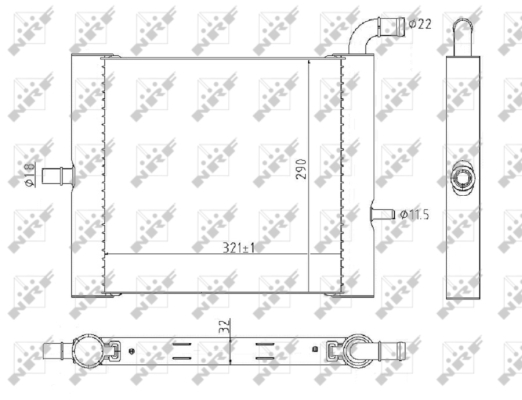 WG1725599 WILMINK GROUP Радиатор, охлаждение двигателя