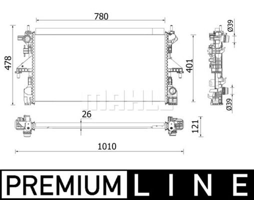 WG2184154 WILMINK GROUP Радиатор, охлаждение двигателя