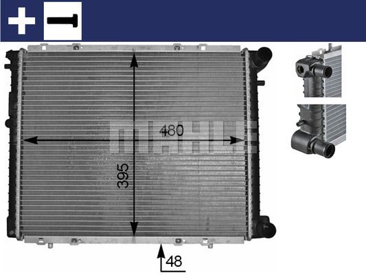 CR152000S MAHLE Радиатор, охлаждение двигателя