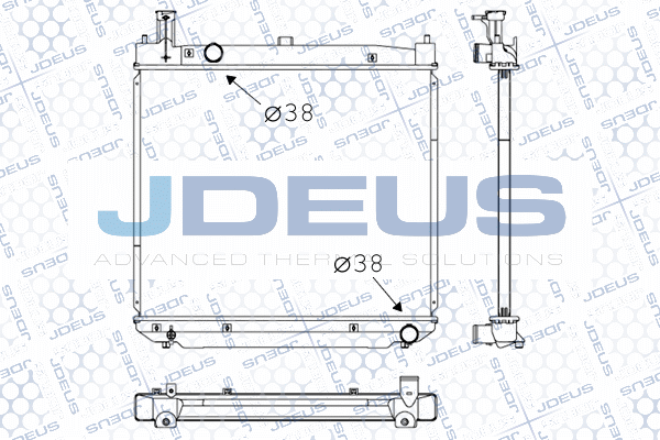 M0281020 JDEUS Радиатор, охлаждение двигателя