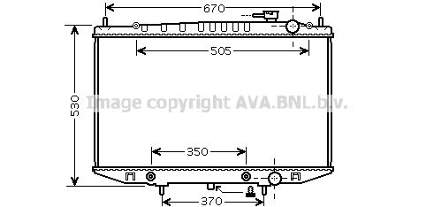 DN2309 AVA QUALITY COOLING Радиатор, охлаждение двигателя