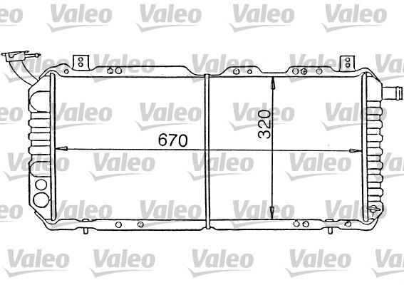 730310 VALEO Радиатор, охлаждение двигателя