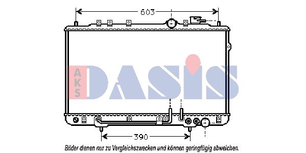 560050N AKS DASIS Радиатор, охлаждение двигателя