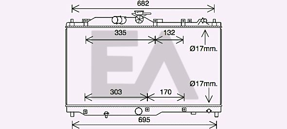 31R52123 EACLIMA Радиатор, охлаждение двигателя