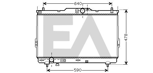 31R28040 EACLIMA Радиатор, охлаждение двигателя