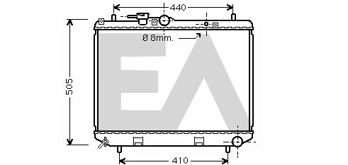 31R19028 EACLIMA Радиатор, охлаждение двигателя