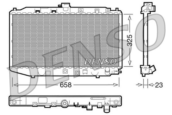 DRM40002 DENSO Радиатор, охлаждение двигателя