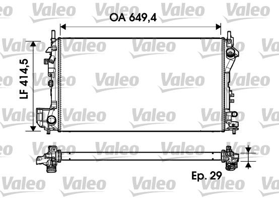 734302 VALEO Радиатор, охлаждение двигателя