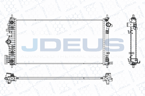 M0201160 JDEUS Радиатор, охлаждение двигателя