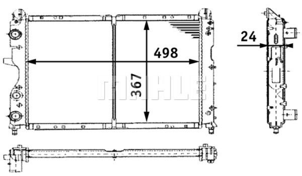 CR450000S MAHLE Радиатор, охлаждение двигателя