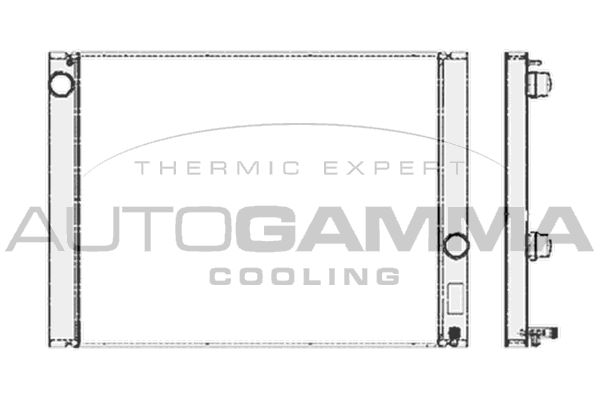 103389 AUTOGAMMA Радиатор, охлаждение двигателя